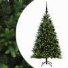 vidaXL Konstgjord julgran med kulor 120 cm 150 LED-lampor Varmvit