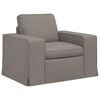 vidaXL Soffa 2 pcs Taupe 182 x 80 x 82 cm tyg