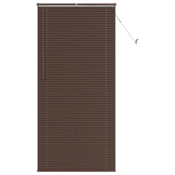 vidaXL Persienn Justerbar M&ouml;rkbrun med M&ouml;nster 213 x 80 cm PVC