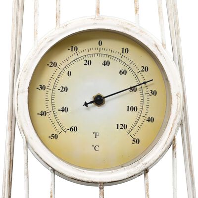vidaXL Väggklocka med termometer vintage