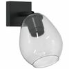 vidaXL Takspotlight Svart 13 x 13 x 26 cm Glas och Metall