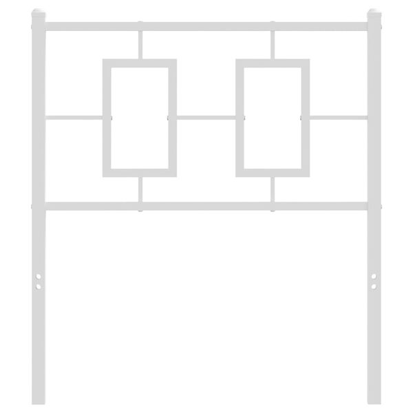 vidaXL Ers&auml;ttningsgavel metall vit 80 cm