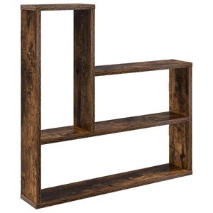 vidaXL V&auml;gg hylla R&ouml;kt ek 60 x 11 x 60 cm Konstruerat tr&auml;