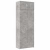 vidaXL F&ouml;rvaringssk&aring;p betonggr&aring; 80x42,5x225 cm konstruerat tr&auml;