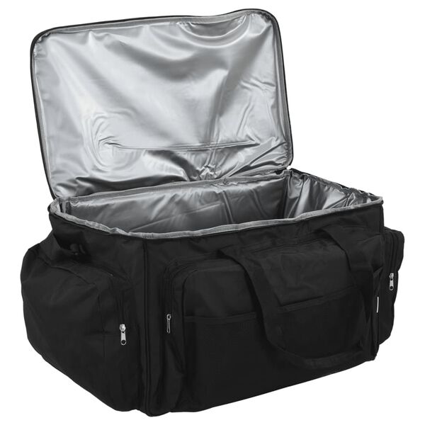 vidaXL Fiskev&auml;ska vattent&auml;t svart oxford-tyg