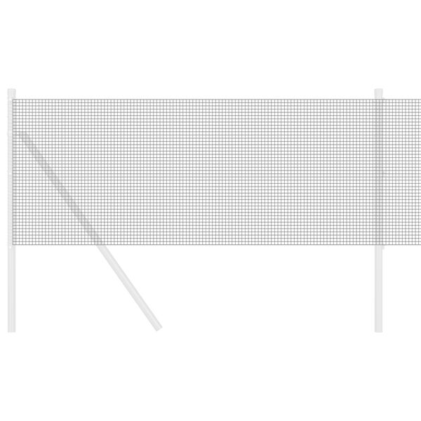 vidaXL Svetsat trådstängsel Grå 0.4 x 10 m Stål