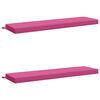 vidaXL B&auml;nk Kuddar SOEST 2 st 100% Polyester Rosa 140 x 40 x 8 cm