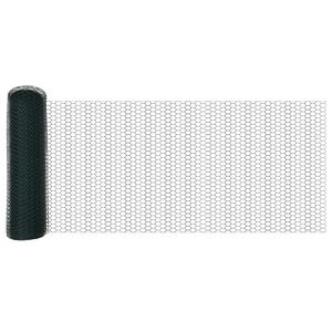 vidaXL Hexagonst&auml;ngsel Gr&ouml;n 0,4 x 10 m PVC