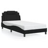 vidaXL Bed Frame "Viana" with LED without Mattress Black 100x203 cm