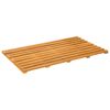 vidaXL Badmatta Brun 80 x 48 x 2,5 cm Massivt Akaciatr&auml;