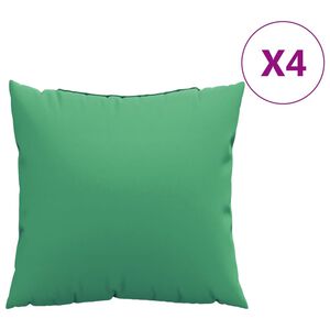 vidaXL Soffkuddar 4 st gr&ouml;n 40x40 cm tyg