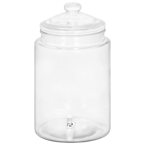 vidaXL Glasbeh&aring;llare med tappkran 5800 ml glas
