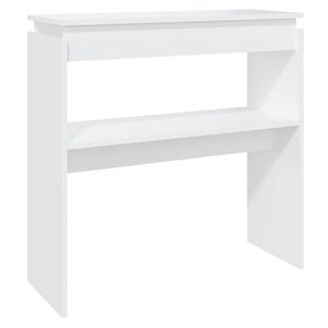 vidaXL Konsolbord vit 80x30x80 cm konstruerat tr&auml;