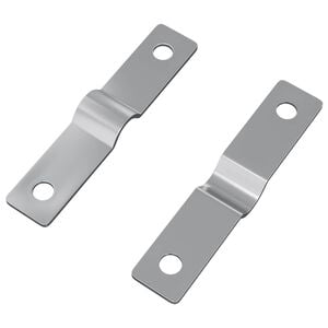vidaXL Slagspl&aring;t 2 st Silver 50 x 10 x 1,2 mm J&auml;rn