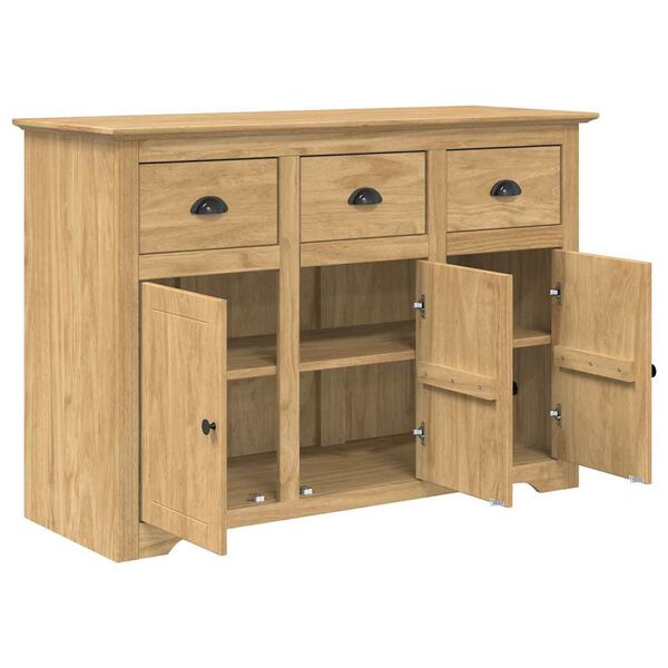 vidaXL Sideboard BODO Honung brun 115,5 x 44 x 80 cm Konstruerat tr&auml;