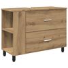 vidaXL Badrums vaskenhet Artisan-ek 80 x 35 x 60 cm Konstruerat tr&auml;
