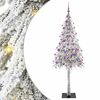 vidaXL Julgran med 300 LED-lampor med stativ Vit 180 cm PE och St&aring;l