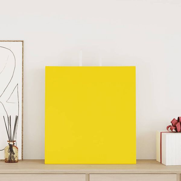 vidaXL Papperspåsar 50 st med handtag gul 45x17x48 cm