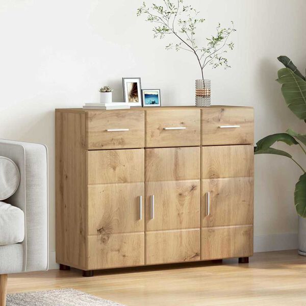 vidaXL Sideboard Artisan Ek 88,5 x 30,5 x 73 cm Konstruerat tr&auml;