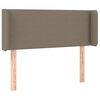vidaXL S&auml;nggavel med kanter taupe 93x16x78/88 cm tyg