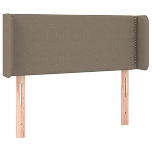 vidaXL S&auml;nggavel med kanter taupe 93x16x78/88 cm tyg