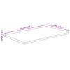 vidaXL Bordsskiva 110x60x3,8 cm levande kant massivt mangotr&auml;