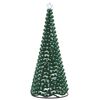 vidaXL Glittrig LED-julgran med fot EKENAS 250 cm 370 LED-lampor
