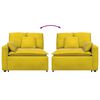 vidaXL Modul&auml;r soffa armst&ouml;ds&auml;ndmodul med kuddar gul 100 cm