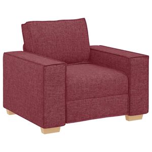 vidaXL Soffa vinröd 60 cm tyg