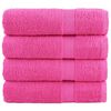 vidaXL Premium badhanddukar SOLUND 4 st rosa 70x140 cm 600 gsm