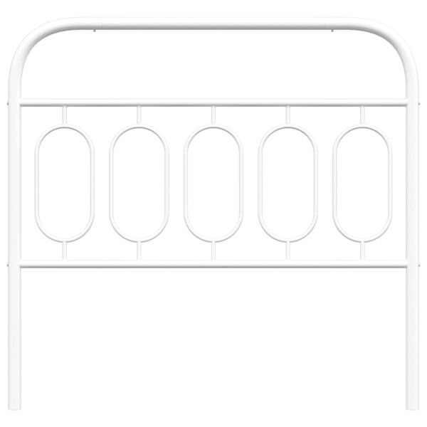 vidaXL Ers&auml;ttningsgavel metall vit 107 cm