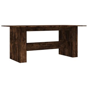 vidaXL Matbord r&ouml;kf&auml;rgad ek 180x90x76 cm konstruerat tr&auml;