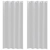 vidaXL Voile Gardin med gardiner 2 pcs Ljusgr&aring; 225 x 140 cm Polyester