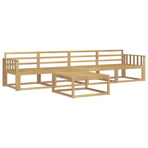 vidaXL Utomhussoffset 5 pcs Vit 79 x 79 x 37 cm Massivt Akaciatr&auml;