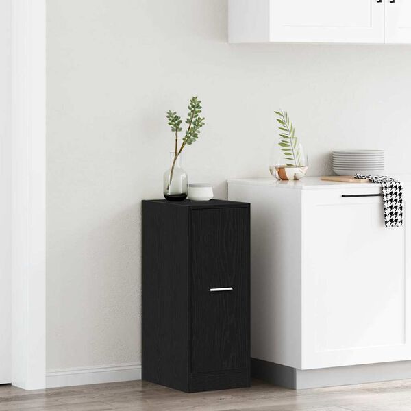 vidaXL Apotekssk&aring;p Svart ek 40 x 41 x 77.5 cm Konstruerat tr&auml;