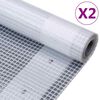 vidaXL Leno presenning 2 st 260 g/m&sup2; 4x10 m vit