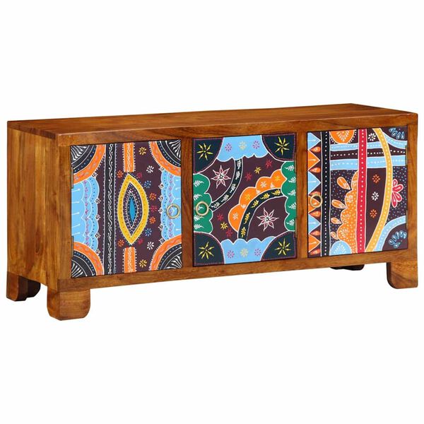 vidaXL Skobänk honungsbrun 100 x 35 x 45 cm massivt akacia