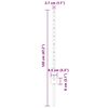 vidaXL St&auml;ngselstolpe 22 pcs Gr&aring; 120 cm St&aring;l
