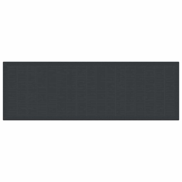 vidaXL Tr&auml;dg&aring;rdsm&ouml;belset med kudde 13 pcs Antracit Polyrattan