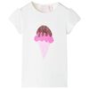 T-shirt f&ouml;r barn ecru 116