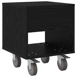vidaXL S&auml;ngbord Svart Ek 40,5 x 40 x 48 cm Konstruerat tr&auml;