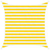 vidaXL Solskugge segel Gul och Vit 2 x 2 m 100% polyester oxford