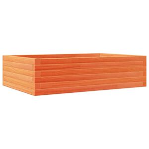 vidaXL Odlingsl&aring;da vaxbrun 90x60x23 cm massiv furu