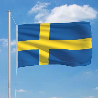 vidaXL Sveriges flagga 90x150 cm