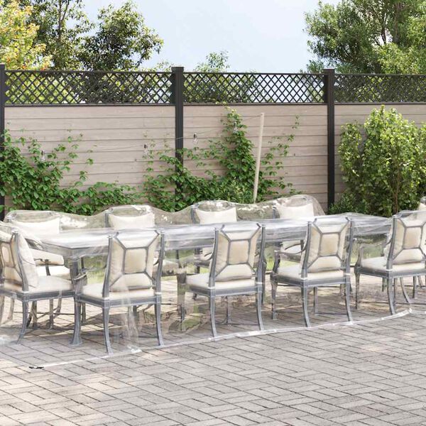 vidaXL Klar presenning med &ouml;ljetter 3x6 m PVC