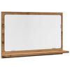 vidaXL Spegelsk&aring;p f&ouml;r badrum artisan ek 60x11x37 cm konstruerat tr&auml;