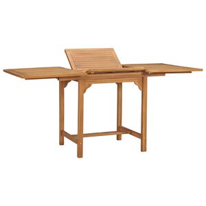 vidaXL Tr&auml;dg&aring;rdsbord utdragbart (110-160)x80x75cm massiv teak