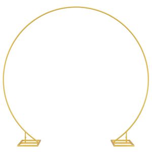 vidaXL Br&ouml;llopsb&aring;ge Guld 220 x 45 x 200 cm St&aring;l