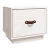 vidaXL S&auml;ngbord vit 40x34x35 cm massiv furu