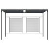 vidaXL Paviljong med inf&auml;llbart tak 4x3x2,3 m antracit 180 g/m&sup2;